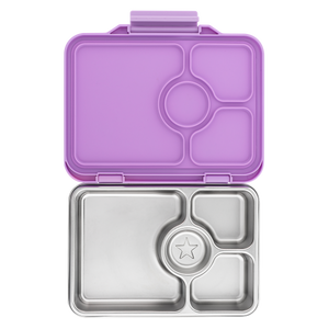 YUMBOX PRÊT STAINLESS STEEL BENTO BOX 4 COMPARTMENT -LAVANDE PURPLE