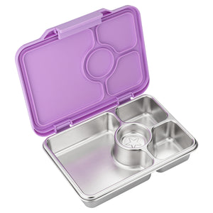 YUMBOX PRÊT STAINLESS STEEL BENTO BOX 4 COMPARTMENT -LAVANDE PURPLE