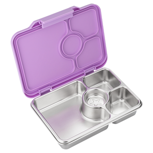 YUMBOX PRÊT STAINLESS STEEL BENTO BOX 4 COMPARTMENT -LAVANDE PURPLE