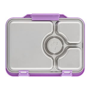 YUMBOX PRÊT STAINLESS STEEL BENTO BOX 4 COMPARTMENT -LAVANDE PURPLE