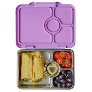 YUMBOX PRÊT STAINLESS STEEL BENTO BOX 4 COMPARTMENT -LAVANDE PURPLE