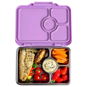 YUMBOX PRÊT STAINLESS STEEL BENTO BOX 4 COMPARTMENT -LAVANDE PURPLE