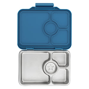 YUMBOX PRÊT STAINLESS STEEL BENTO BOX 4 COMPARTMENT -NORMANDY BLUE