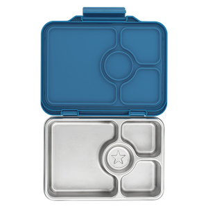 YUMBOX PRÊT STAINLESS STEEL BENTO BOX 4 COMPARTMENT -NORMANDY BLUE