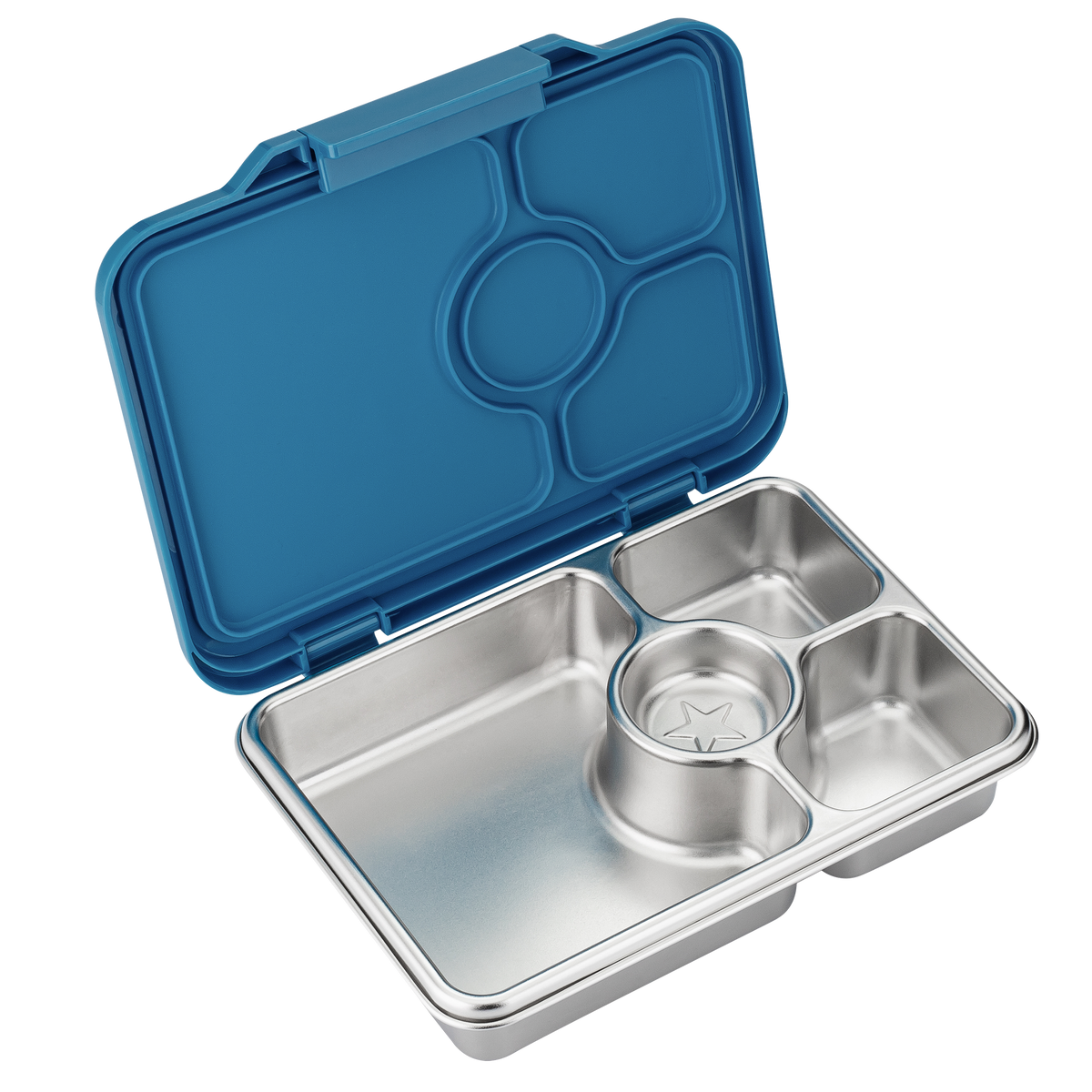 YUMBOX PRÊT STAINLESS STEEL BENTO BOX 4 COMPARTMENT -NORMANDY BLUE
