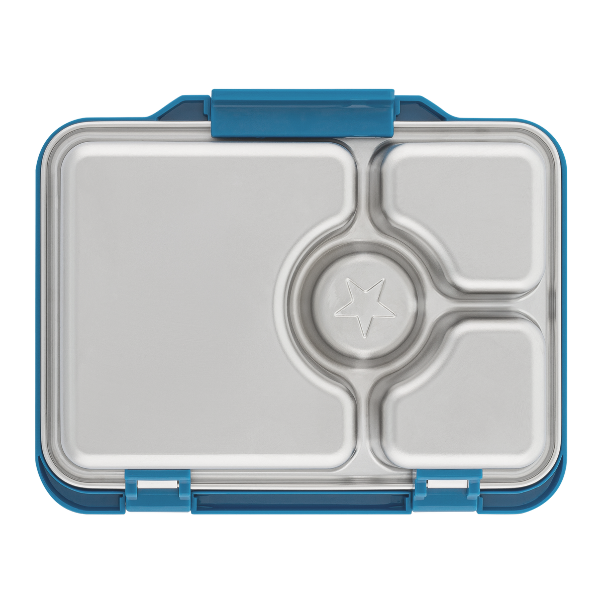 YUMBOX PRÊT STAINLESS STEEL BENTO BOX 4 COMPARTMENT -NORMANDY BLUE