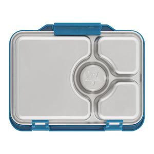 YUMBOX PRÊT STAINLESS STEEL BENTO BOX 4 COMPARTMENT -NORMANDY BLUE