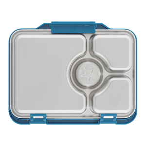 YUMBOX PRÊT STAINLESS STEEL BENTO BOX 4 COMPARTMENT -NORMANDY BLUE