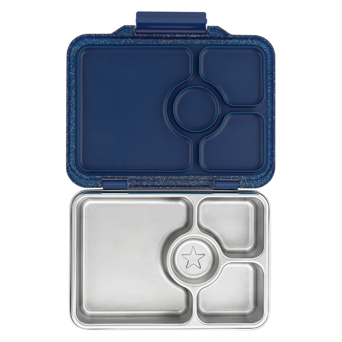 YUMBOX PRÊT STAINLESS STEEL BENTO BOX 4 COMPARTMENT -TWILIGHT BLUE (GLITTER)