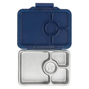 YUMBOX PRÊT STAINLESS STEEL BENTO BOX 4 COMPARTMENT -TWILIGHT BLUE (GLITTER)