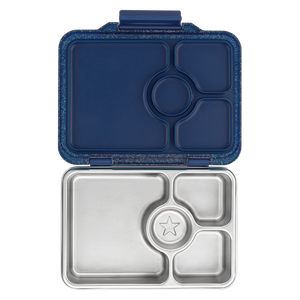 YUMBOX PRÊT STAINLESS STEEL BENTO BOX 4 COMPARTMENT -TWILIGHT BLUE (GLITTER)