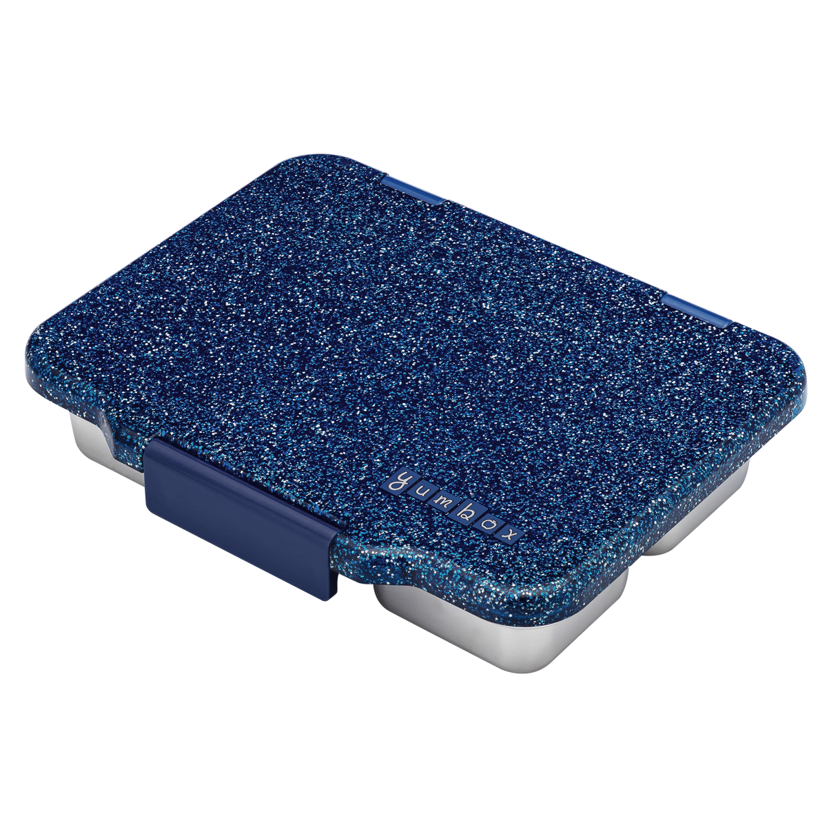 YUMBOX PRÊT STAINLESS STEEL BENTO BOX 4 COMPARTMENT -TWILIGHT BLUE (GLITTER)