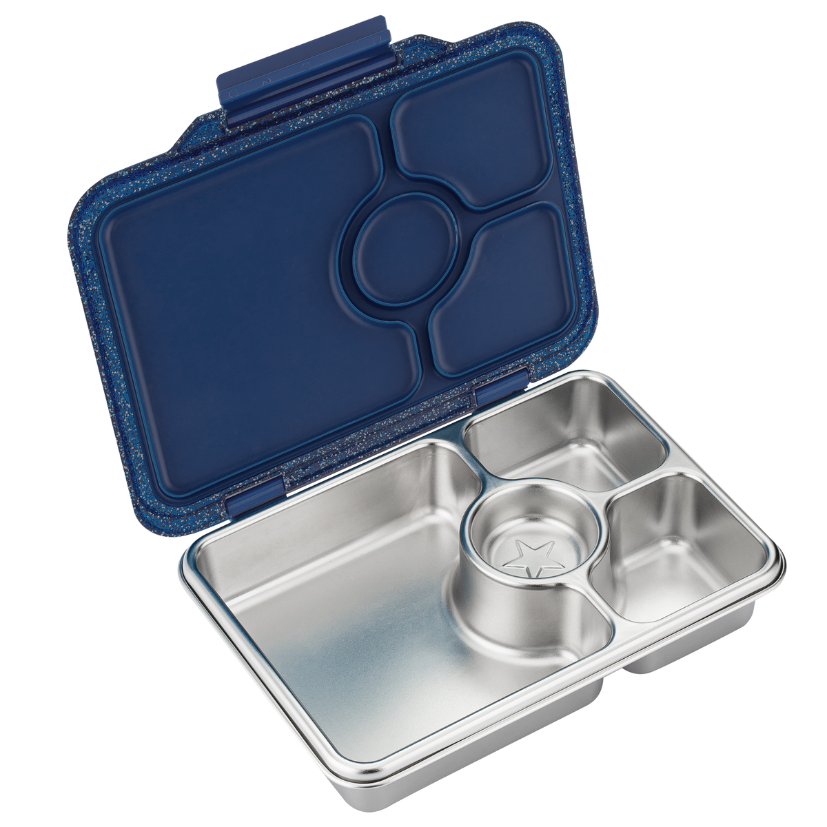 YUMBOX PRÊT STAINLESS STEEL BENTO BOX 4 COMPARTMENT -TWILIGHT BLUE (GLITTER)