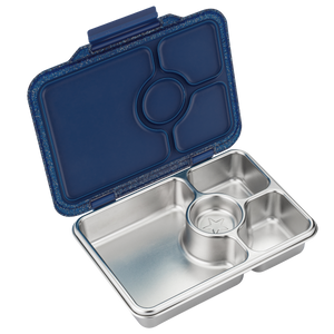 YUMBOX PRÊT STAINLESS STEEL BENTO BOX 4 COMPARTMENT -TWILIGHT BLUE (GLITTER)