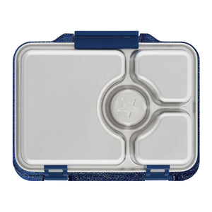 YUMBOX PRÊT STAINLESS STEEL BENTO BOX 4 COMPARTMENT -TWILIGHT BLUE (GLITTER)