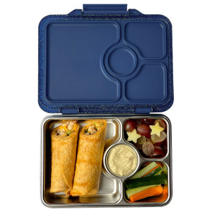 YUMBOX PRÊT STAINLESS STEEL BENTO BOX 4 COMPARTMENT -TWILIGHT BLUE (GLITTER)