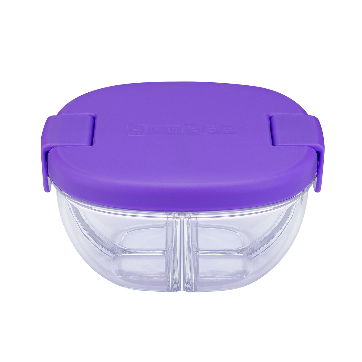 YUMBOX 3 COMPARTMENT SNACK BOWL 384ML -HAZE PURPLE