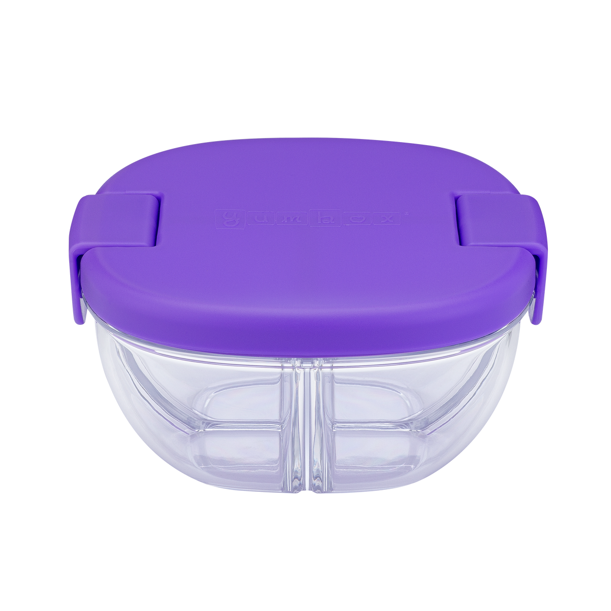YUMBOX 3 COMPARTMENT SNACK BOWL 384ML -HAZE PURPLE