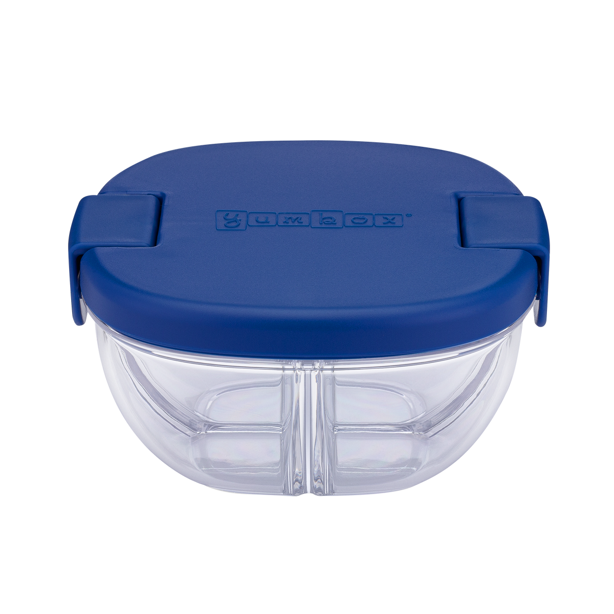 YUMBOX 3 COMPARTMENT SNACK BOWL 384ML -NAVY BLUE