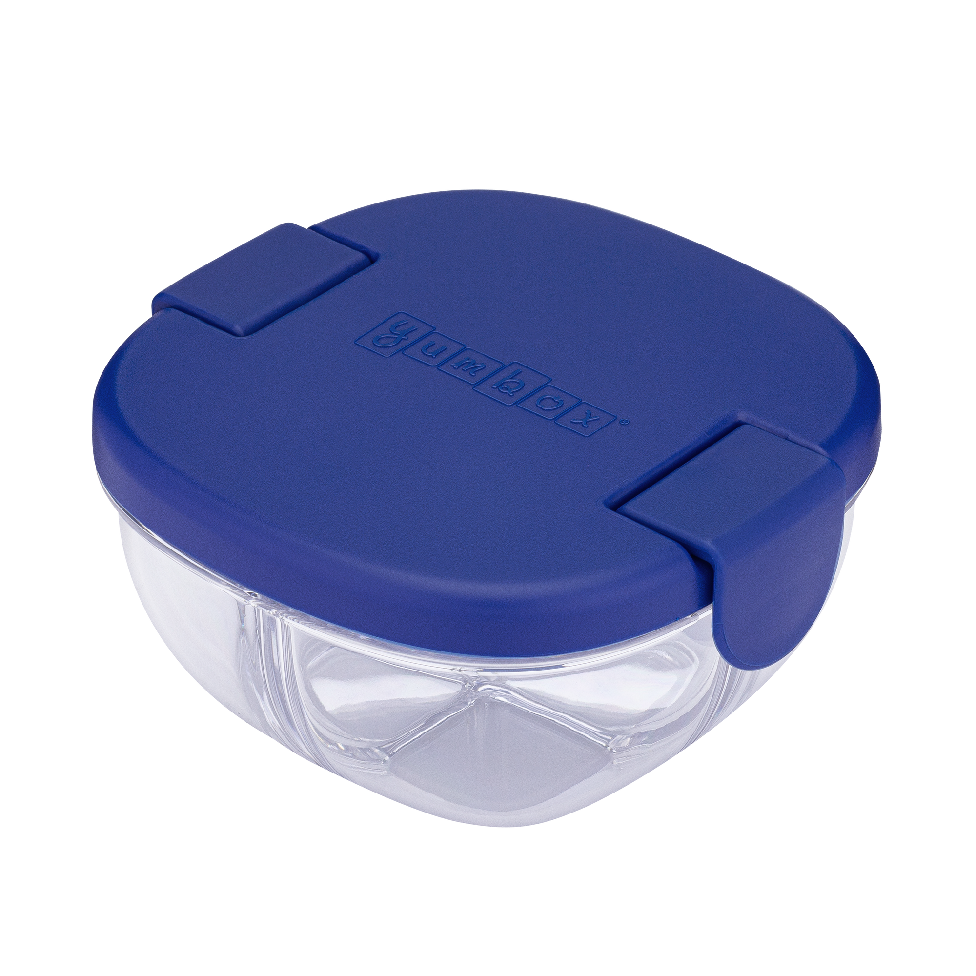 YUMBOX 3 COMPARTMENT SNACK BOWL 384ML -NAVY BLUE