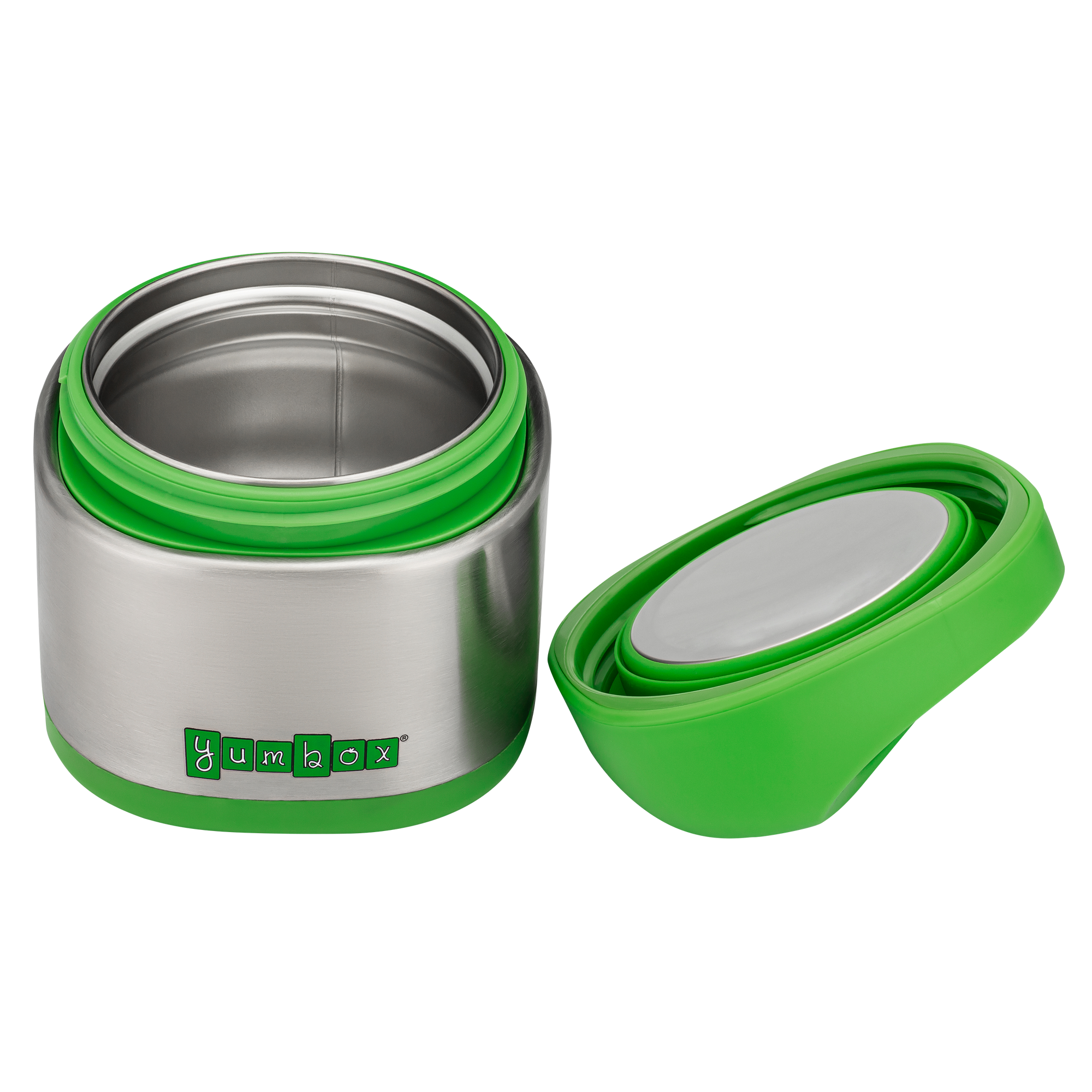 YUMBOX CUBI STAINLESS STEEL THERMAL FOOD JAR 295ML - Apple Green