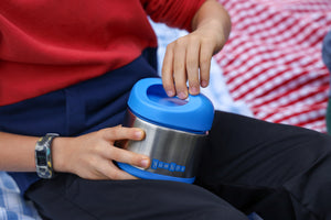 YUMBOX CUBI STAINLESS STEEL THERMAL FOOD JAR 295ML - Surf Blue