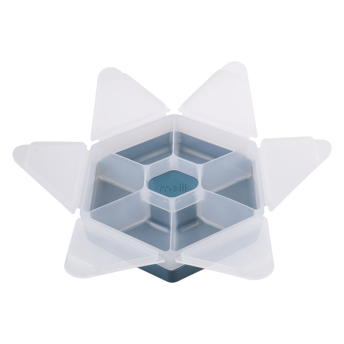MELII LUXE HEXAGON SNACKLE BOX - Blue
