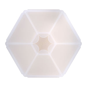 MELII LUXE HEXAGON SNACKLE BOX - Ivory