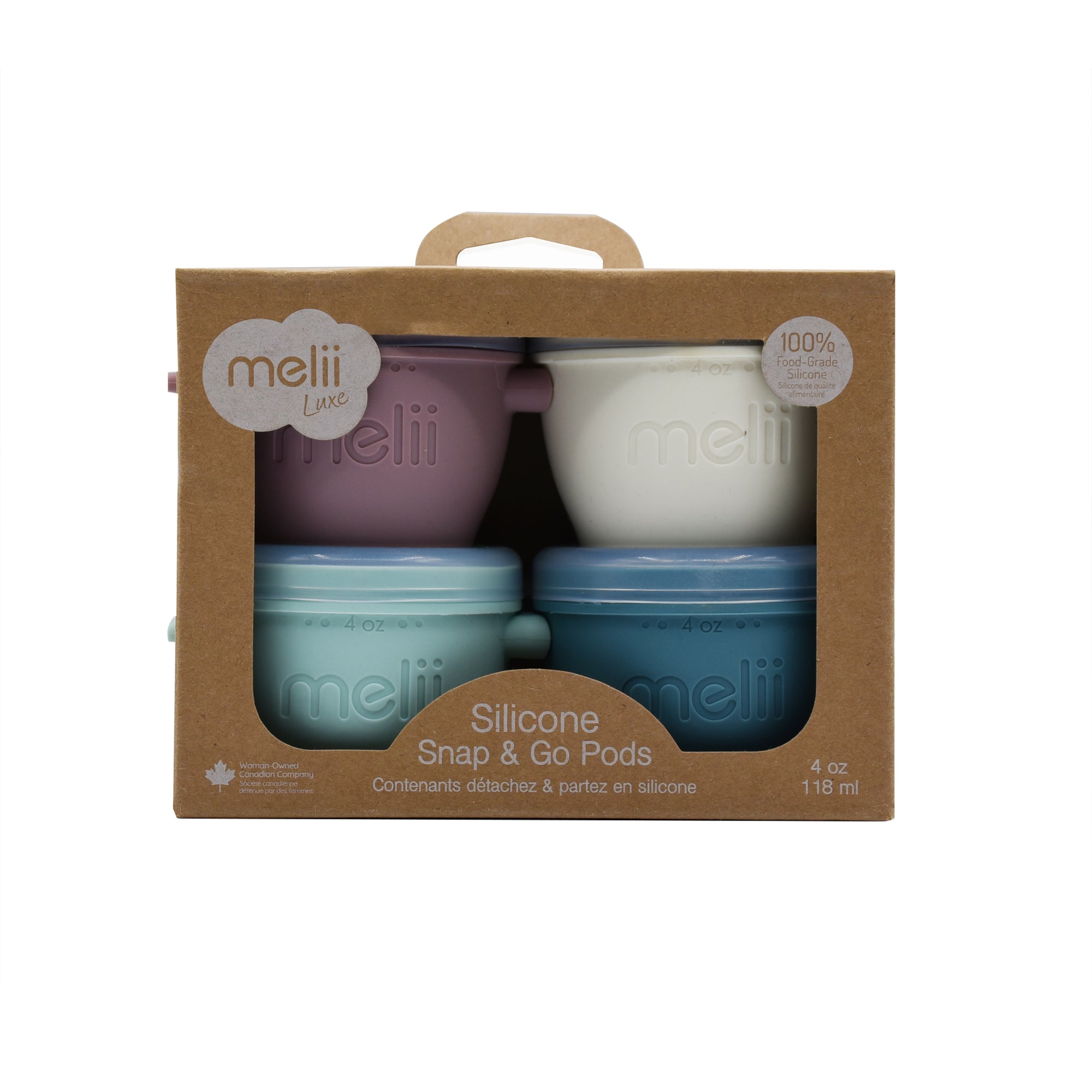 MELII LUXE SNAP & GO PODS SET 4 (4OZ/120ML)