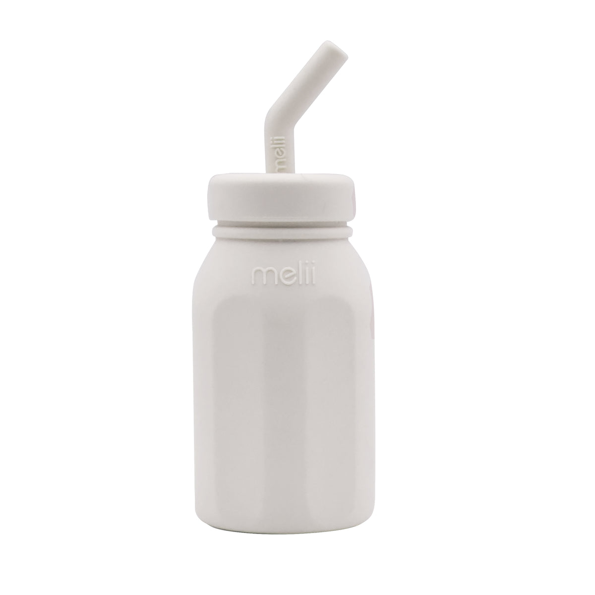 MELII LUXE SILICONE STRAW BOTTLE (IVORY)