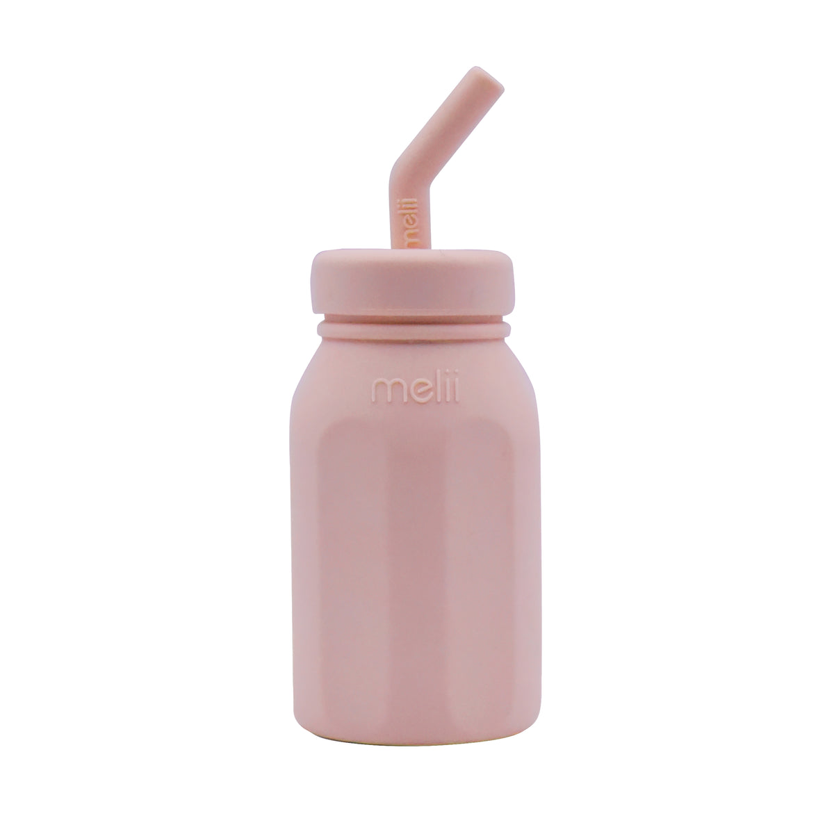MELII LUXE SILICONE STRAW BOTTLE (PINK)