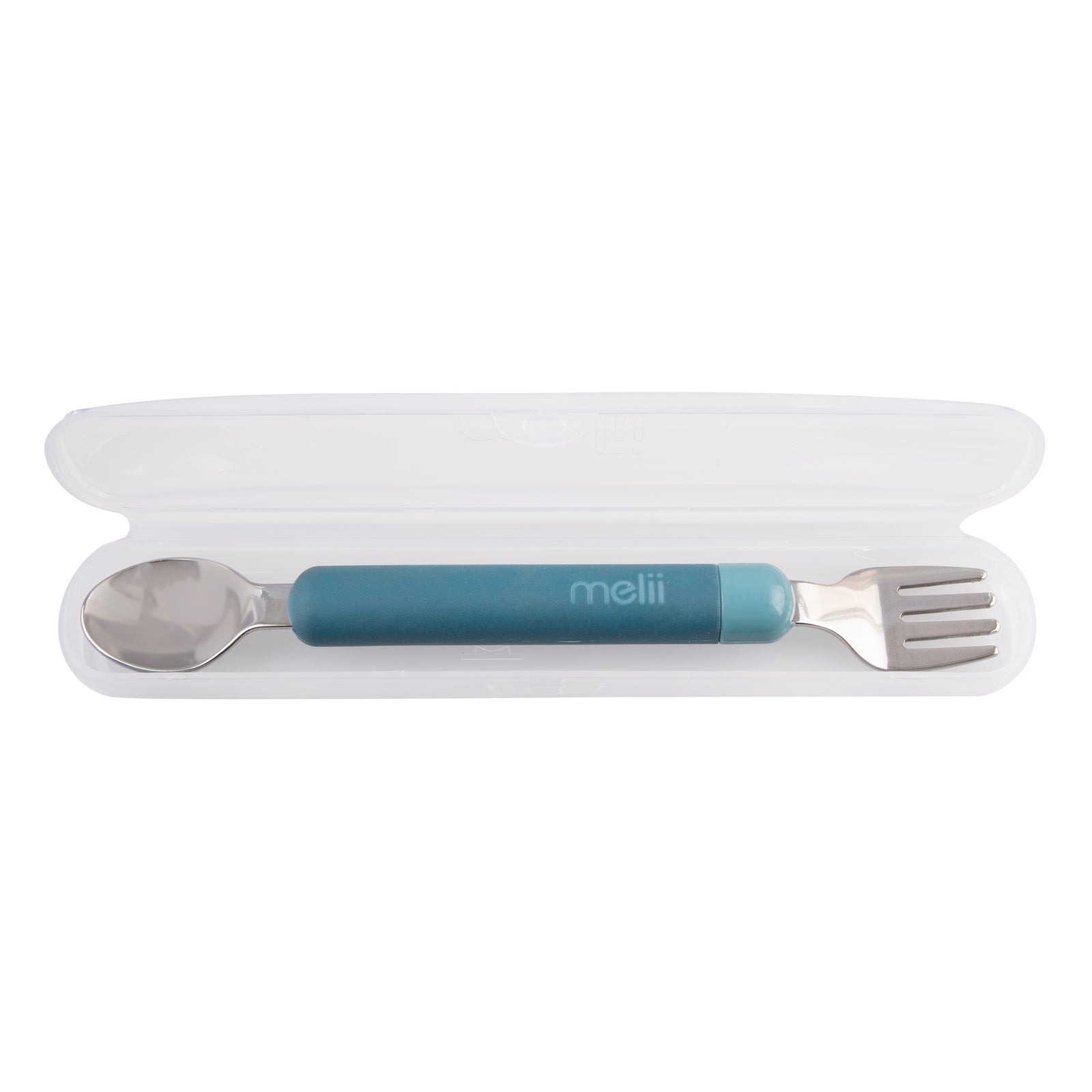 MELII LUXE DETACHABLE SPOON & FORK - BLUE