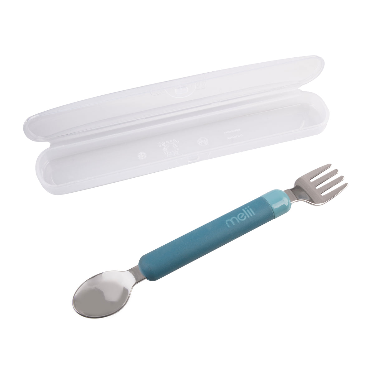MELII LUXE DETACHABLE SPOON &amp; FORK - BLUE