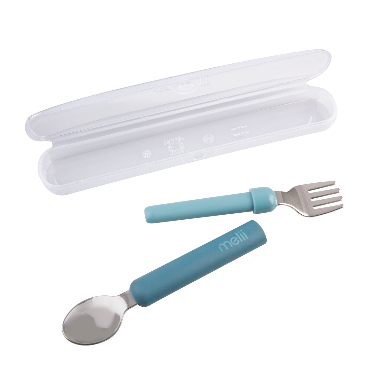 MELII LUXE DETACHABLE SPOON &amp; FORK - BLUE