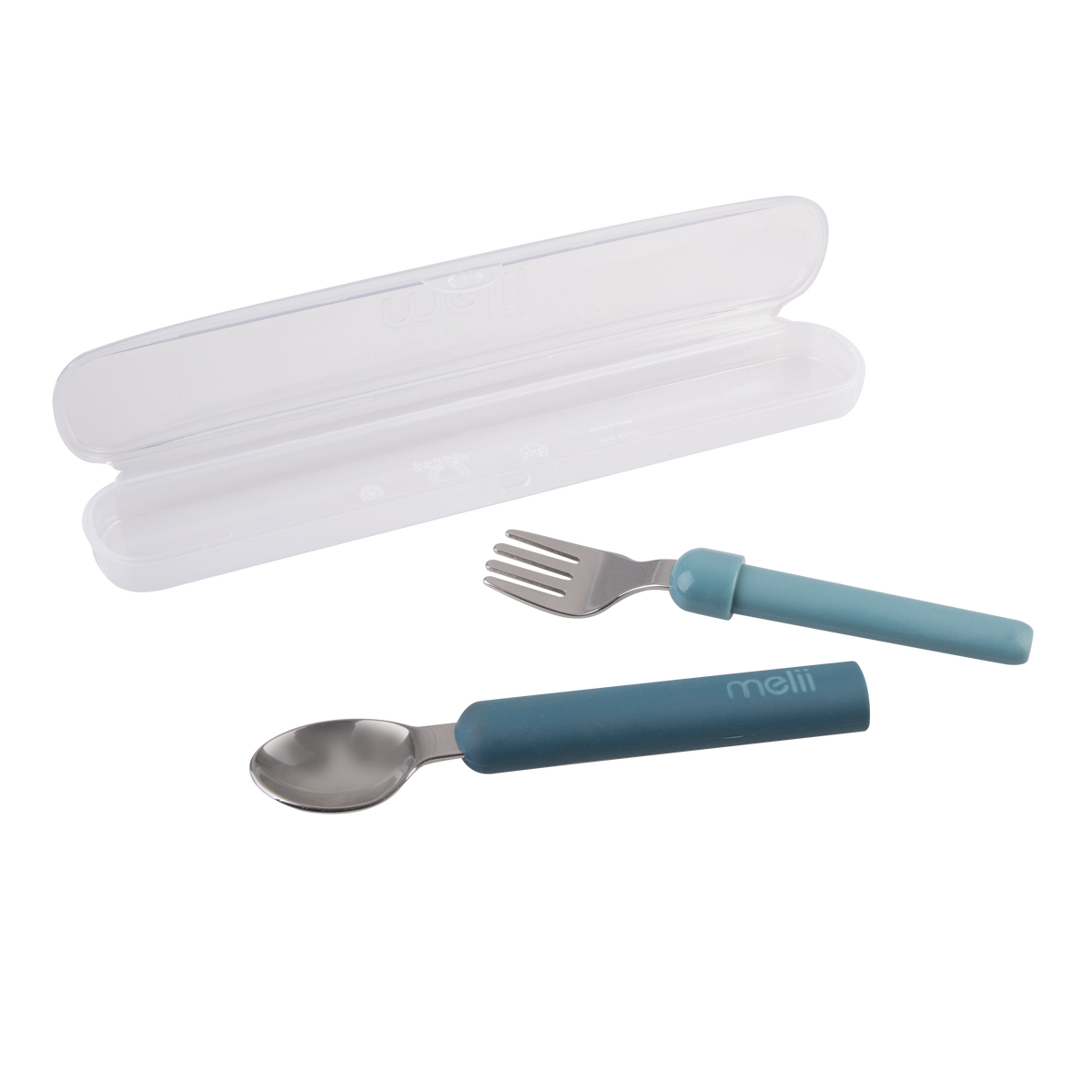 MELII LUXE DETACHABLE SPOON &amp; FORK - BLUE