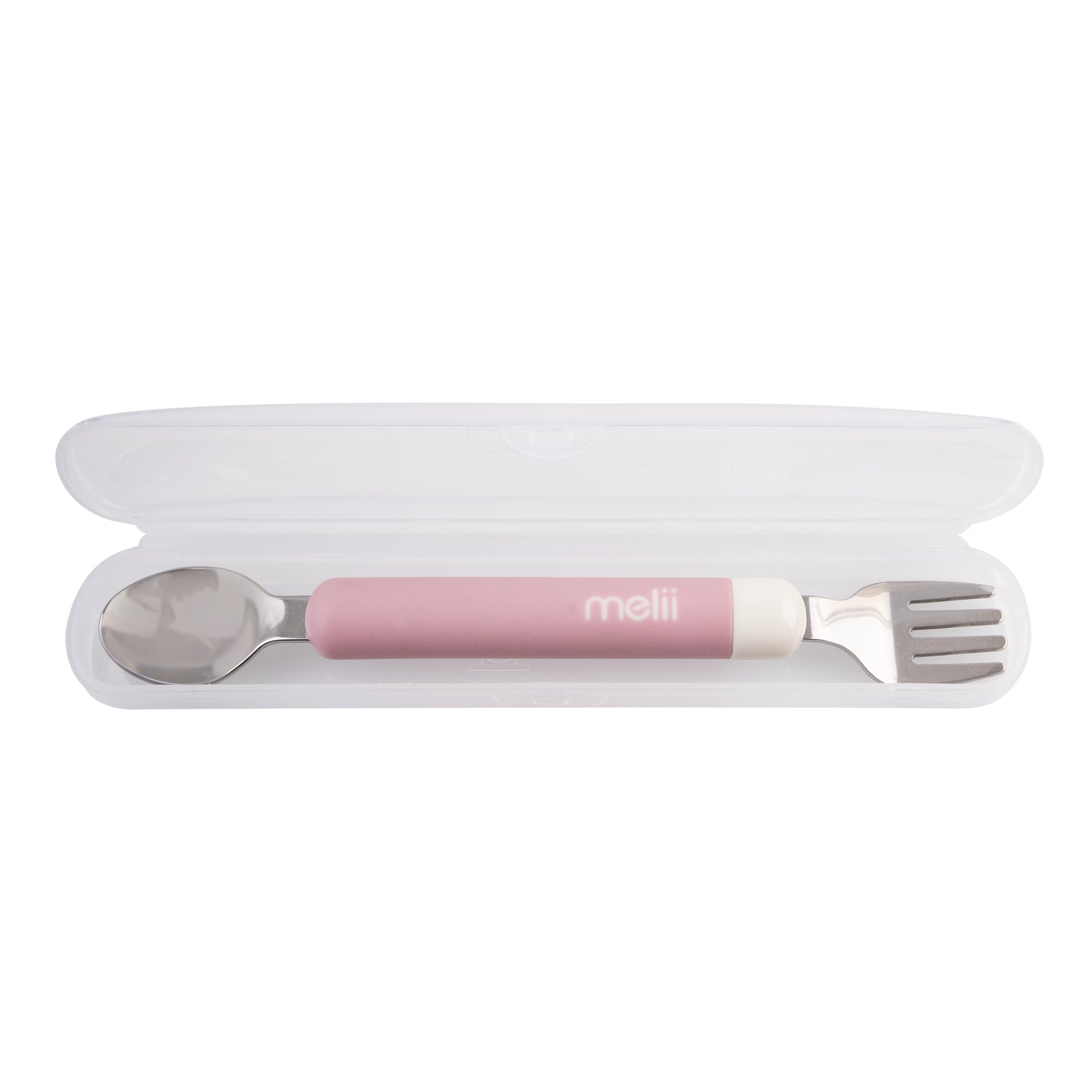 MELII LUXE DETACHABLE SPOON & FORK - PINK