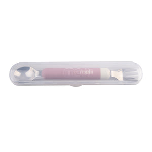 MELII LUXE DETACHABLE SPOON & FORK - PINK