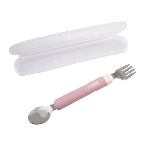 MELII LUXE DETACHABLE SPOON & FORK - PINK