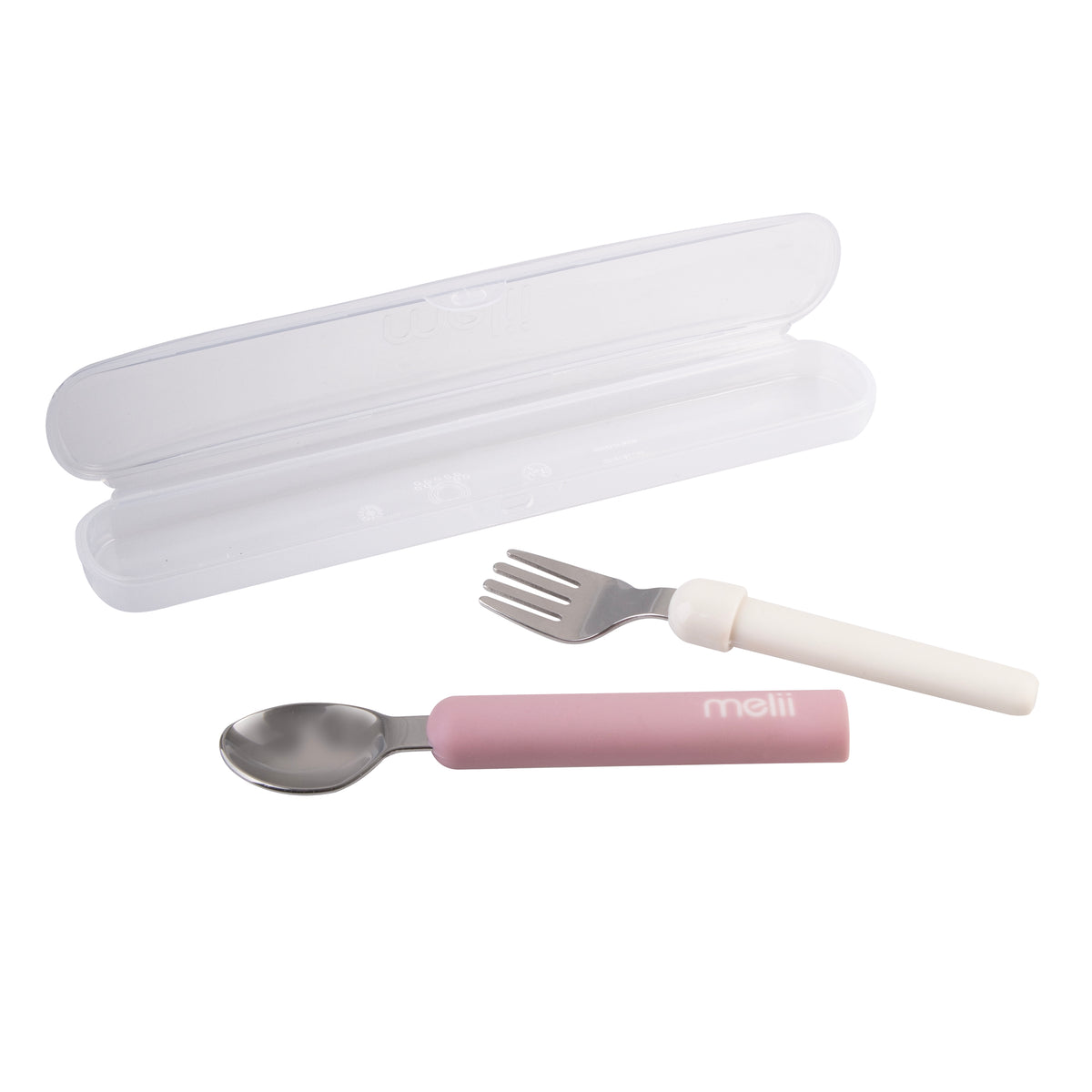 MELII LUXE DETACHABLE SPOON &amp; FORK - PINK
