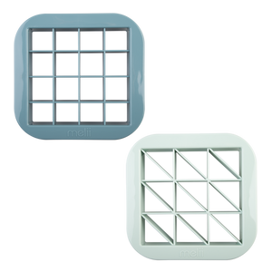 MELII LUXE BITE SIZE SANDWICH CUTTERS SET 2 - BLUE/MINT