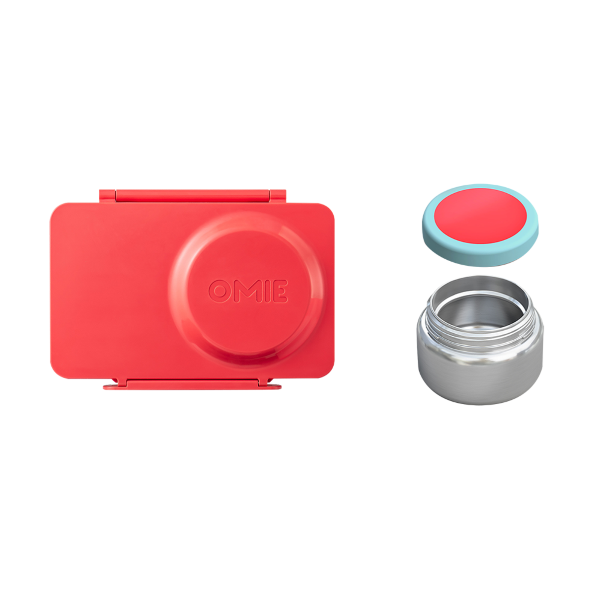 OMIEBOX UP HOT &amp; COLD BENTO BOX - CHERRY PINK