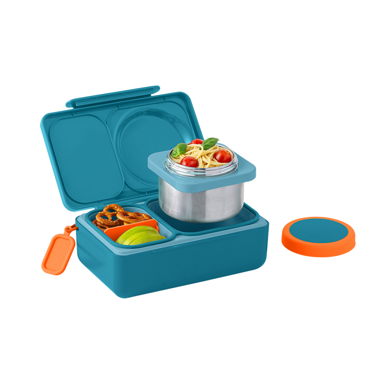 OMIEBOX UP HOT & COLD BENTO BOX - TEAL GREEN - Coastal Kidswear