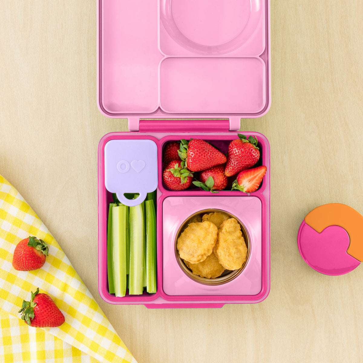 OMIE OMIEBOX HOT &amp; COLD BENTO BOX - Pixie Pink