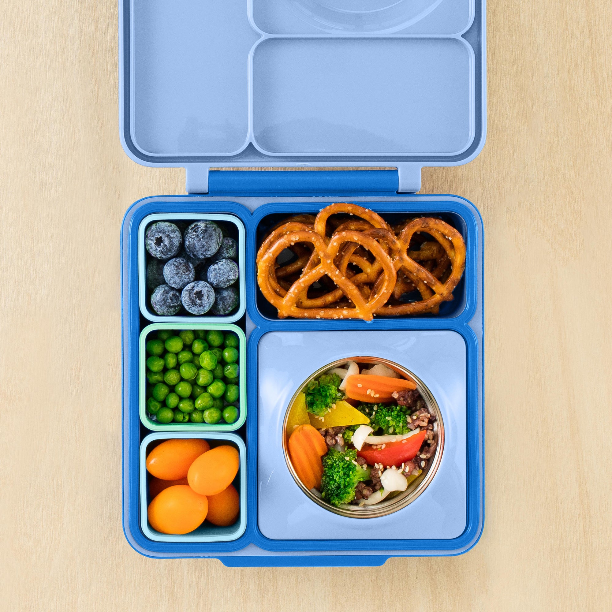 OMIE OMIEBOX HOT & COLD BENTO BOX - Monster Blue