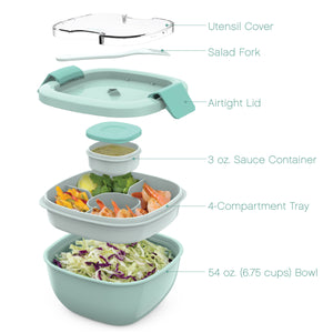 BENTGO ALL-IN-ONE SALAD CONTAINER - Coastal Aqua