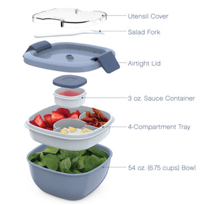 BENTGO ALL-IN-ONE SALAD CONTAINER - Slate