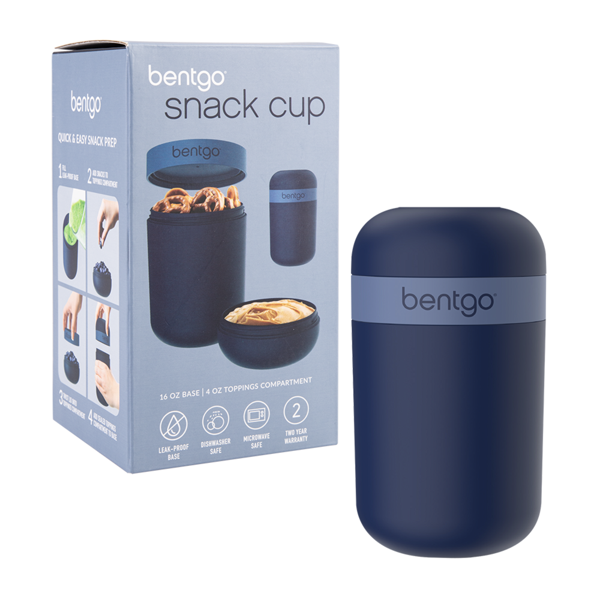 BENTGO SNACK CUP 590ML - NAVY