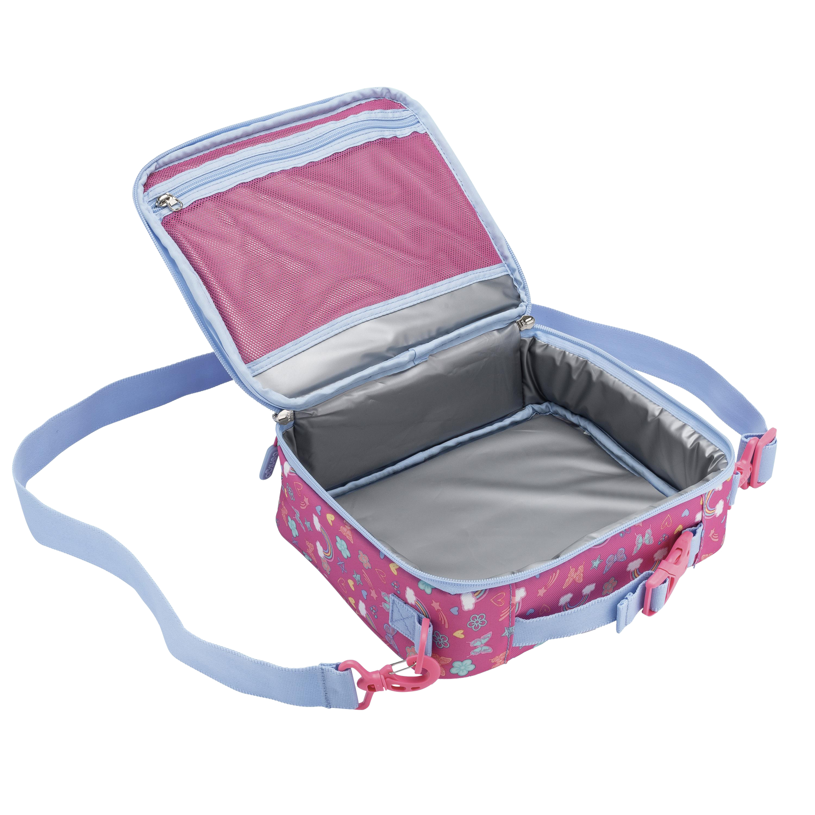 BENTGO KID'S PRINT LUNCH BAG - RAINBOWS & BUTTERFLIES