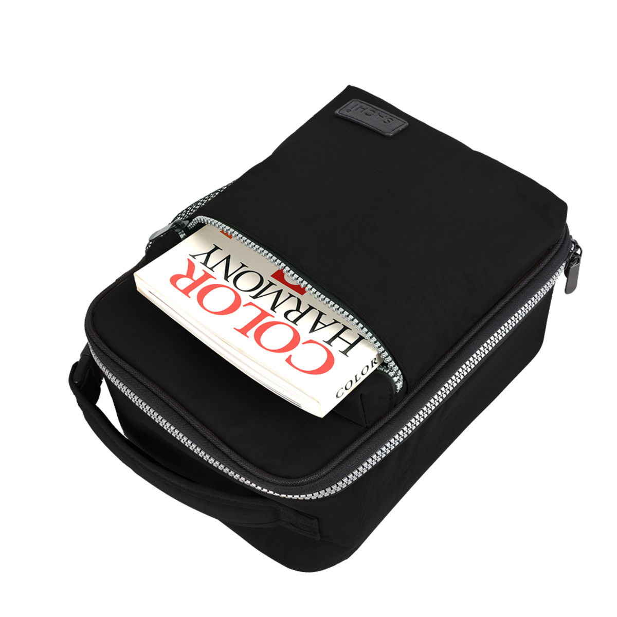 SACHI INSULATED &quot;EXPLORER&quot; LUNCH BAG - Black