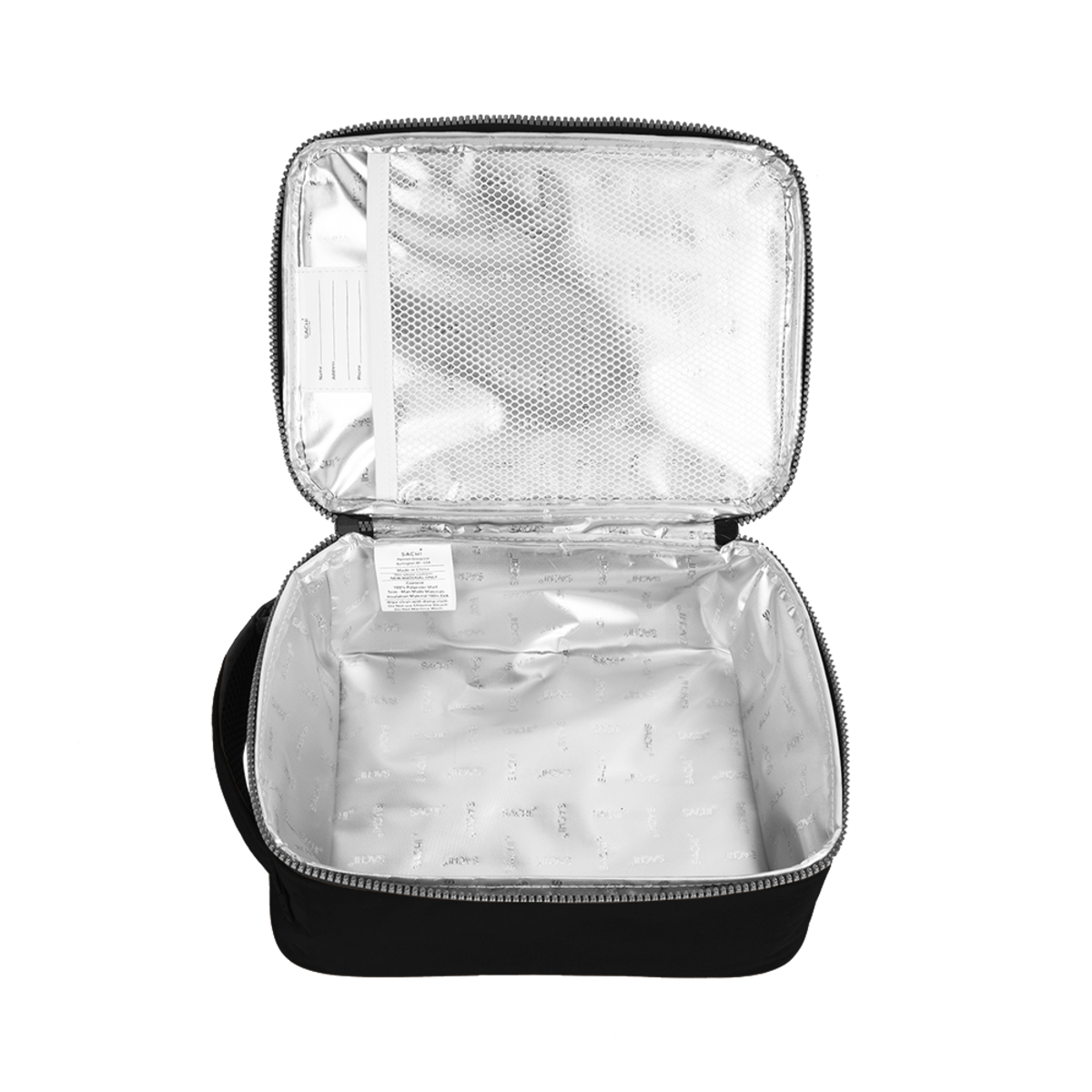 SACHI INSULATED &quot;EXPLORER&quot; LUNCH BAG - Black